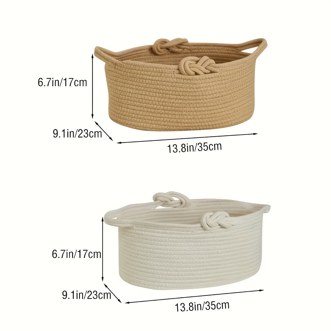 Foldable Woven Storage Basket with Handle - Small Collapsible Organizer Suitable for Towels, Toys, Books, Snacks | Decorative Basket for, Bathroom, Shelf | Space-Saving Basket for Home Decor, Shelf Baskets